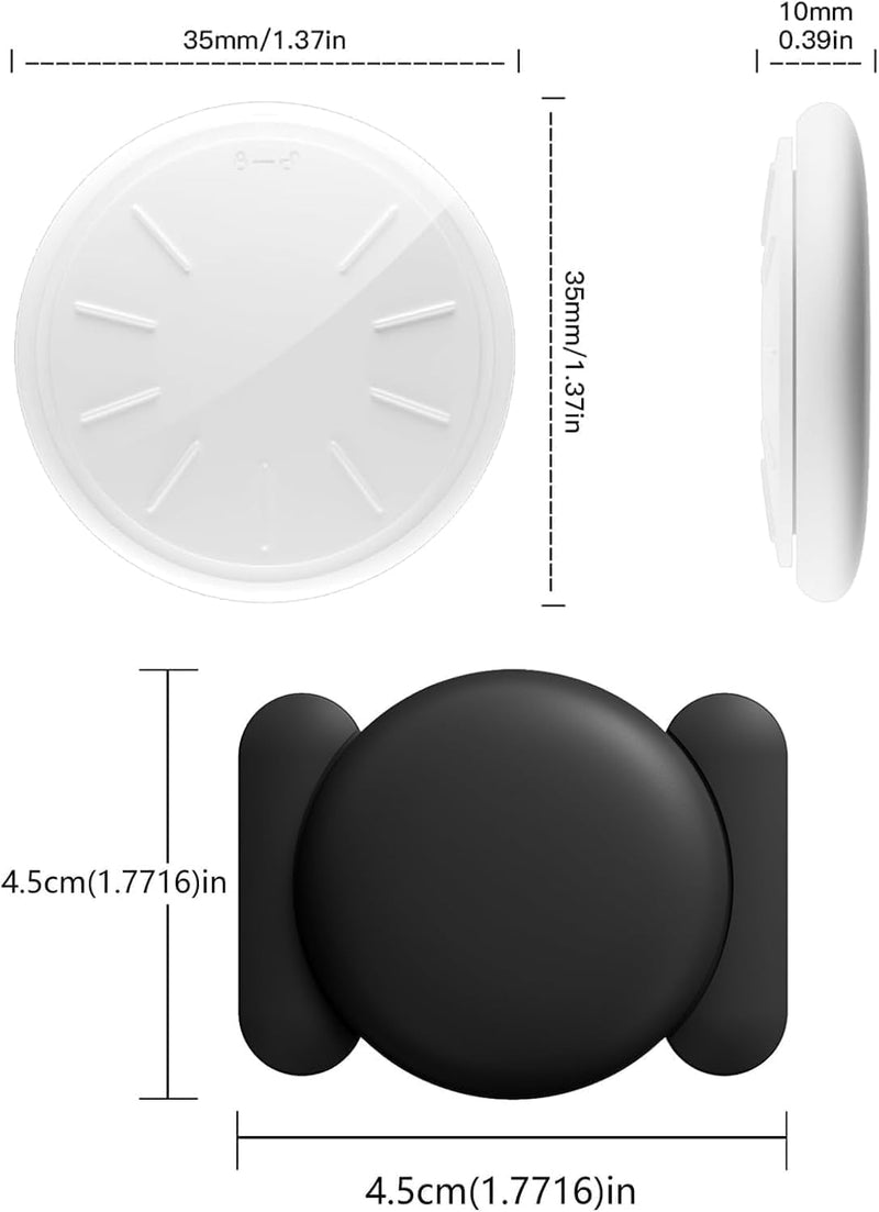 Hongtop Tracker Device for Vehicles,No Monthly Fee Anti-Theft Hidden Car GPS Tracker,Real Time GPS Car Tracker with Magnetic Case Work with Apple Find My(iOS Only) (Black,1PCS) Black,1PCS