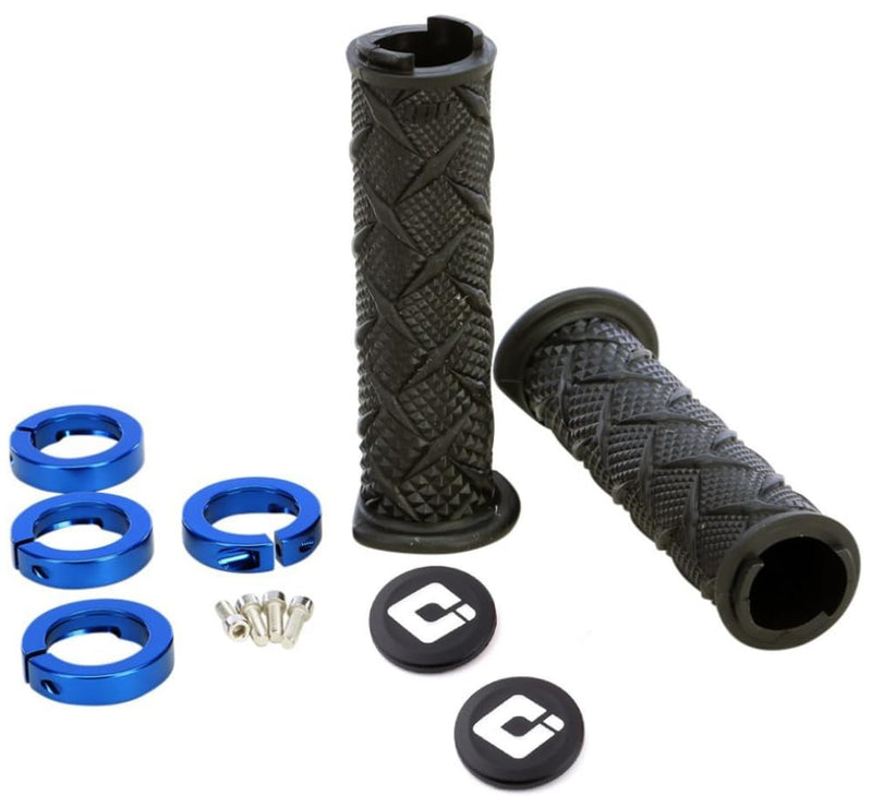 [AUSTRALIA] - ODI X-Treme Lock-On ATV Hand Grips - Black/Blue Clamps/One Size 