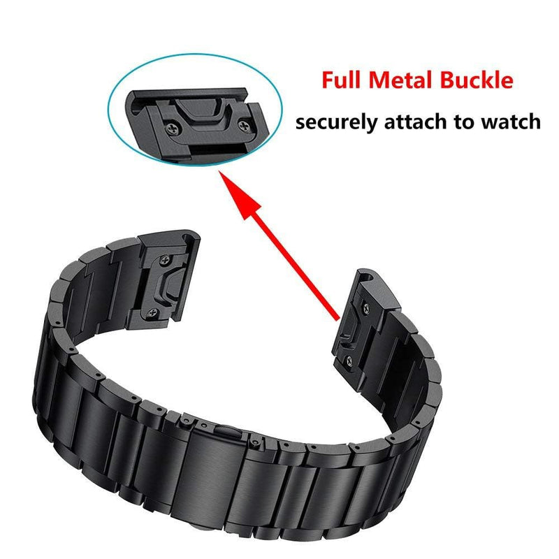 JUSUTEK 2026 Compatible for Garmin Titanium alloy Watch Band 20mm Metal Watchband Integrated Quick connector Release Strap Watch Band Titanium Bands Compatible for Men Women For fenix 8 43mm/descent mk3/mk3i 43mm/Fenix 7S/pro/Solar/instinct 2S/Fenix 6S...