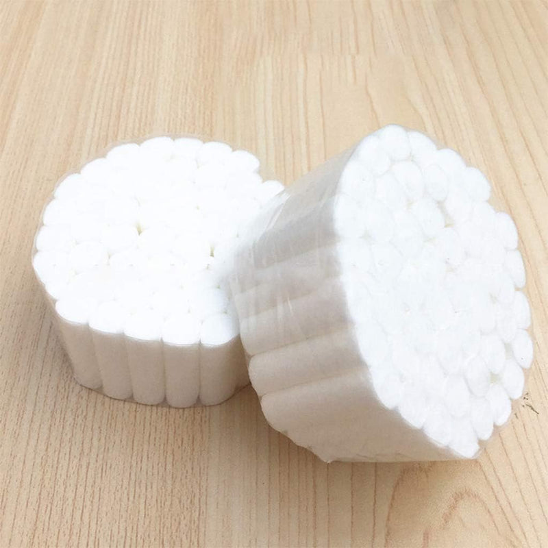 TingHaoO 50 White Tooth Cotton Rolls Highly Absorbent Non-Sterile Dentists