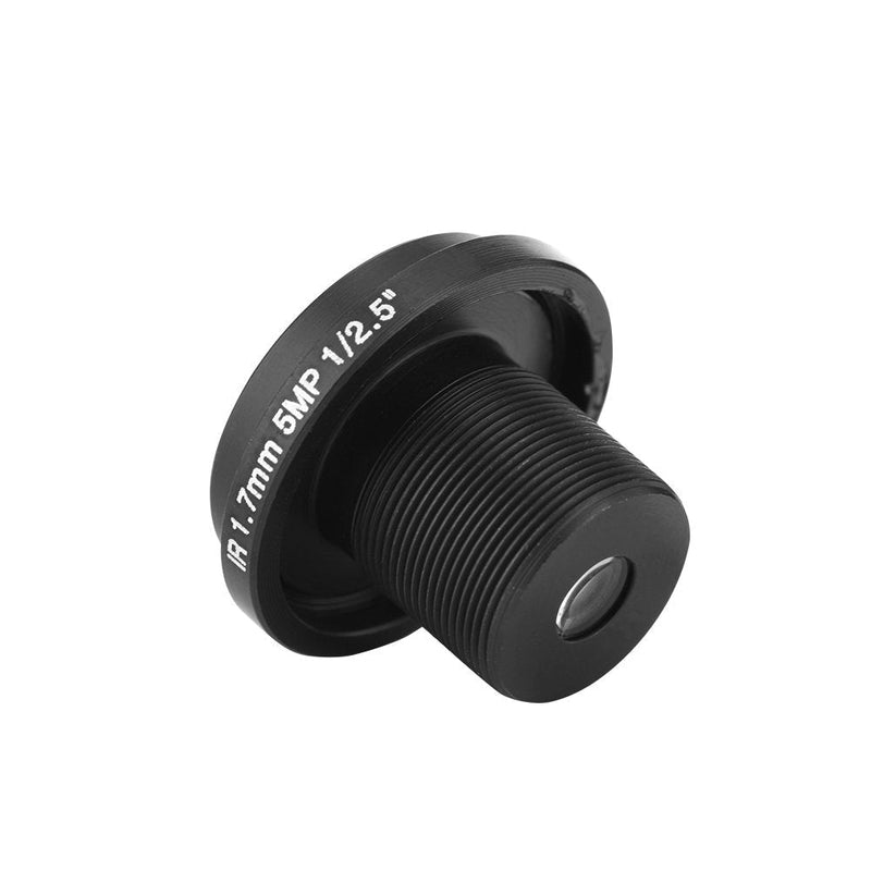 Security Camera Lens, 5MP HD Fisheye Security Camera Lens 1.7mm Focal Length 185¡ãCCTV Lens for Fisheye Security Cam (Black)