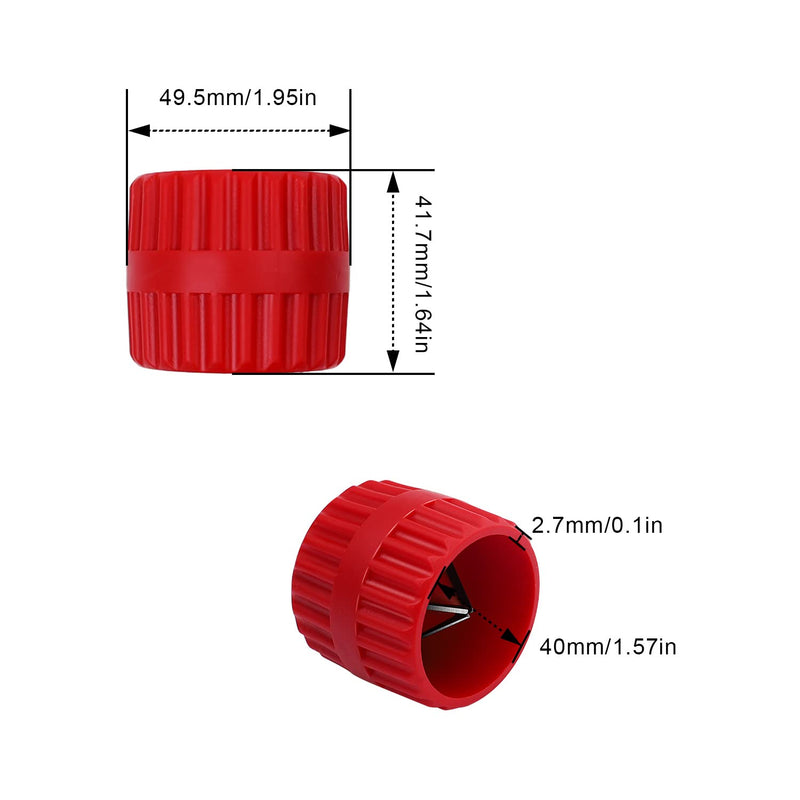PE Pipe Deburrer, 2 in 1 Copper Pipe Deburrer, DEANKEJI Pipe Deburrer, Plastic Pipe, Universal Copper Pipe Pipes for Indoor and Outdoor Use, 5-38 mm, Indoor and Outdoor Milling Cutter