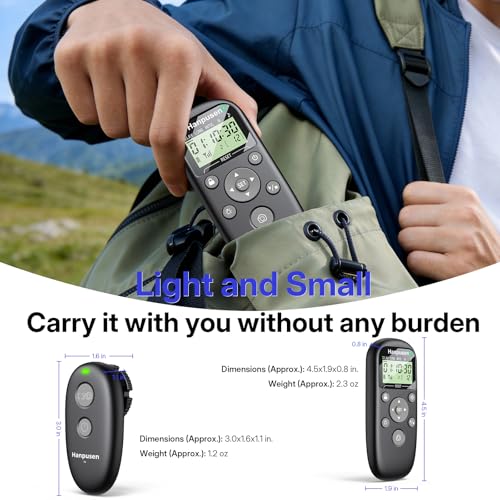 for Canon Rechargeable Camera Remote Control with Timer Intervalometer Rechargeable for Canon