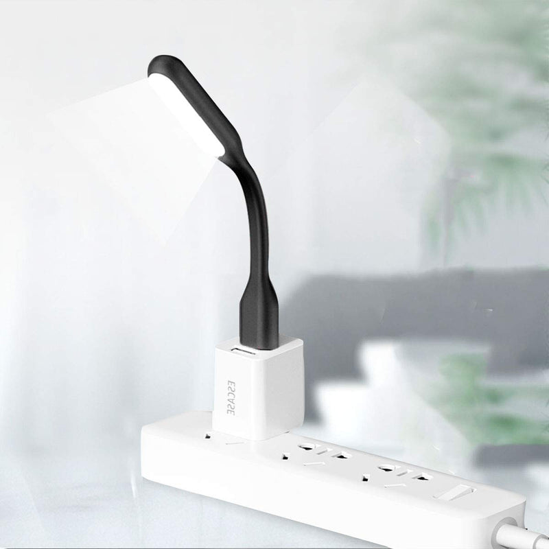USB LED Light Lamp for Power Bank, Portable Eye Care Mini Night Light with Flexible Arm, USB Gooseneck Reading Lamps Book Light,Compatible for Desktop, Notebook Laptop (10-Green) 10PCS-Green