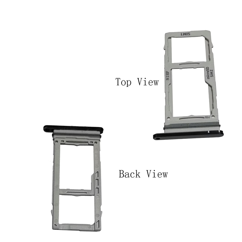 Dual Note 20 Ultra Sim Card Tray Replacement Card Holder for Samsung Galaxy Note 20 Ultra (Not for Single Version) (Black) Note 20 Ultra-Black