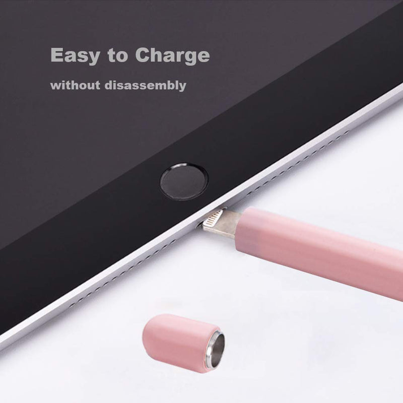 YINVA Case for Apple Pencil Apple Pencil Accessories Grip Holder for Apple Pencil 1st Generation Cover Sleeve for Apple Pencil with Protective Nib Cover for iPad Pencil(Pink) Pink For 1st Gen