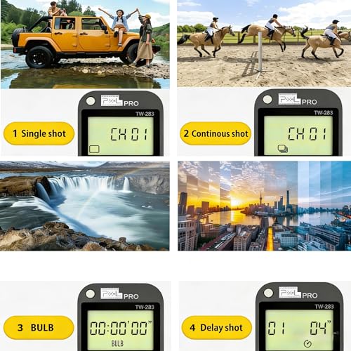 Pixel TW283-DC0 Intervalometer Remote Shutter Release Compatible with Nikon TW-DC0 Nikon