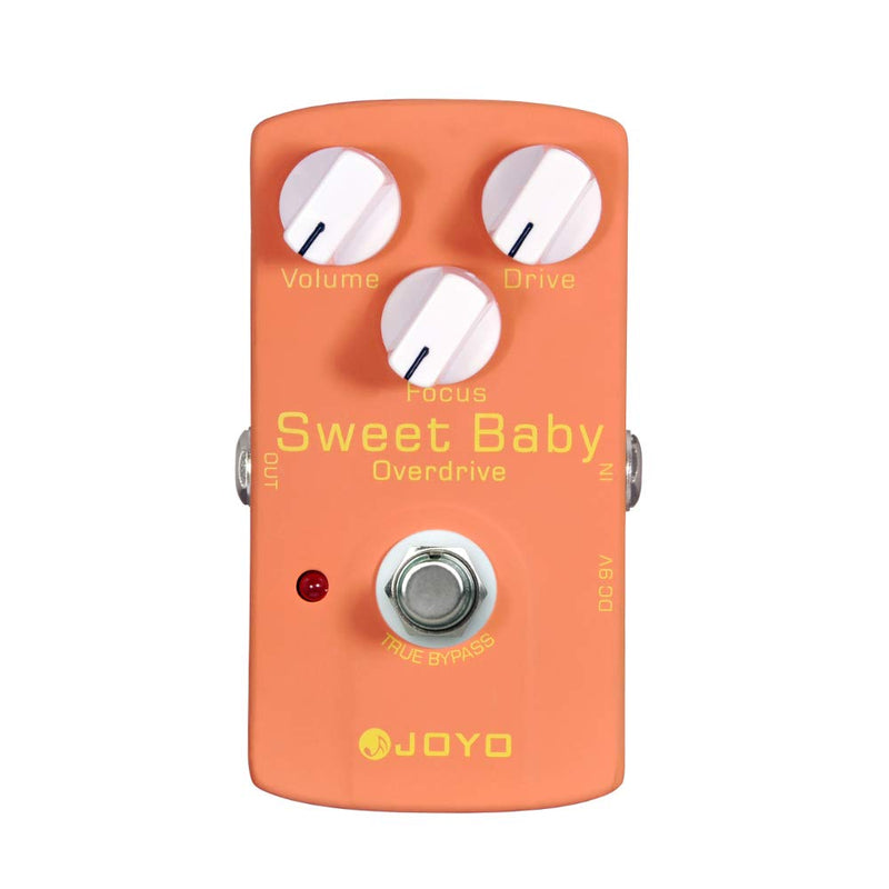 JOYO Overdrive Pedal Low-Gain Adapt to Various OD Styles for Electric Guitar Effect - True Bypass (Sweet Baby JF-36) Low-Gain,Overdrive Orange-red
