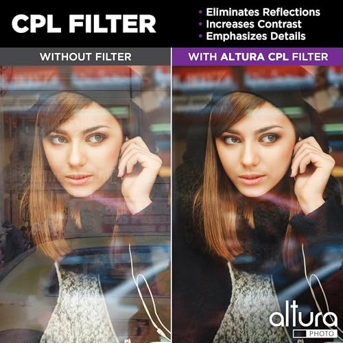 Altura Photo 52mm Camera Lens Filter Kit, UV, Polarizing & ND with Case