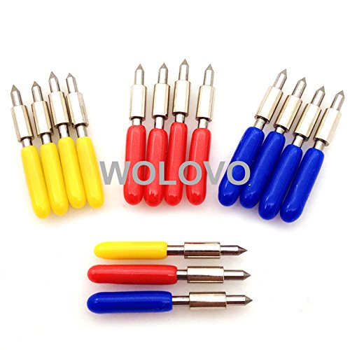 15pcs 30/45/60 Degree Graphtec CB15 CB15U Vinyl Cutter Blade + Graphtec CB15 CB15U Blade Holder Cutter Housing