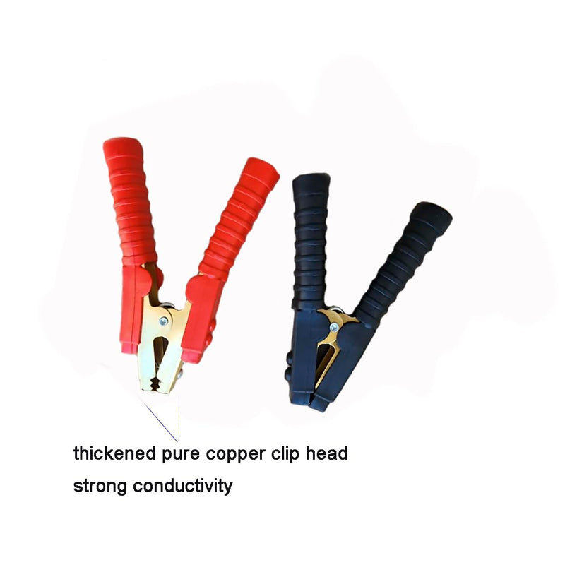 [AUSTRALIA] - NANSH Alligator Clips Heavy Duty Car Battery Terminal Charger Clamps (1500A (Black+Red) 1 pair) 
