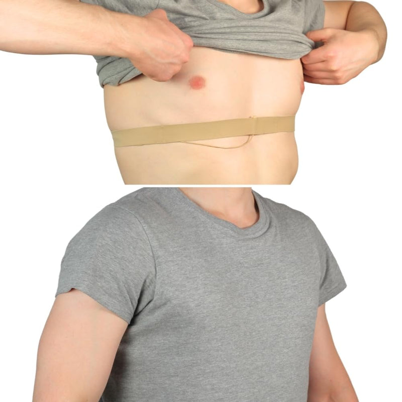 URSA Chest Straps: Low-Profile, Soft, Stretchy & Breathable Transmitter Straps for Location Sound, Theatre, Wedding Shoots & More (Beige) Beige