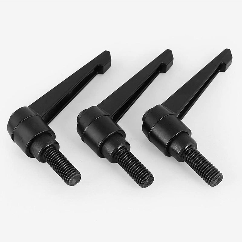 Anawakia Set of 4 Clamping Lever Handles, M5 Stainless Steel Male Thread, Adjustable Handle, Machine Handles, Clamping Lever External Thread (25 mm) 25mm