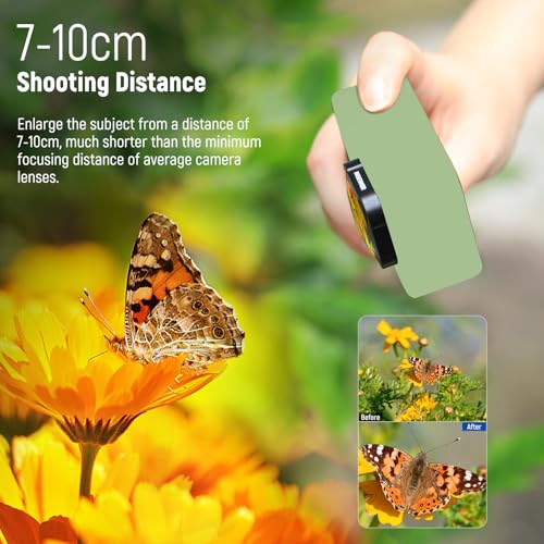 NEEWER LS-31 15X Magnification Lens 7-10cm Focal Distance Compatible with GoPro Hero 13 12 11 10 9 + CP03D SD Card Reader USB 3.2 High Speed for Camera Action Cam Drone Phone PC Flash Drive