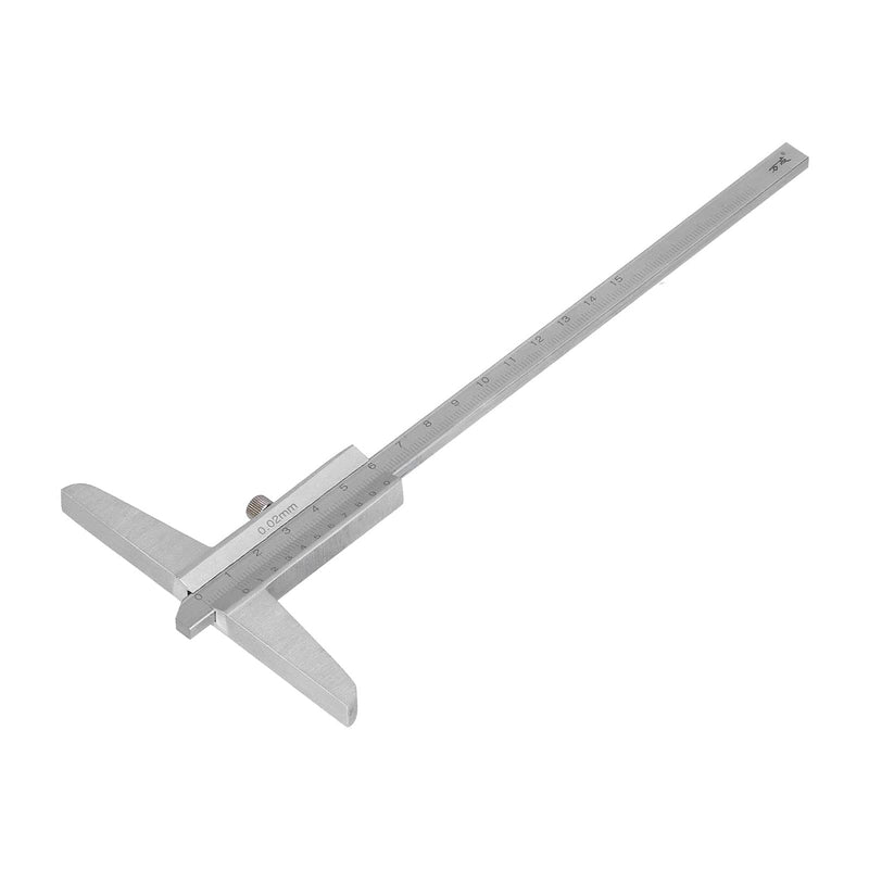 Depth Caliper 0.02 mm High Precision Micrometer Measuring Tool Stainless Steel Chrome Vernier Caliper (0-150 mm) 0-150mm