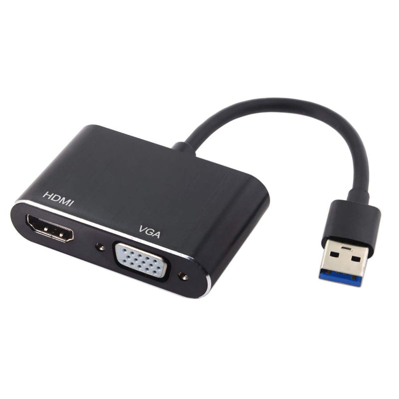 USB 3.0 & 2.0 to HDMI & VGA HDTV Adapter Cable External Graphics Card for Windows MacBook Laptop