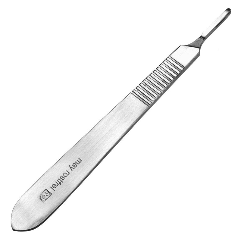 May Hollow Chisel Blades Scalpel Set for Podiatry & Foot Care - Scalpel Holder No. 3 & 10 Sterile Carbon Steel Blades Figure 10