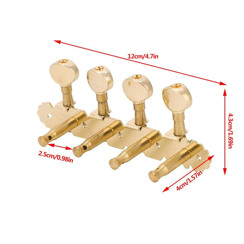 Mandolin Tuning Pegs, Heads Tuners Tuning Button Accessories for Mandolin (Gold)