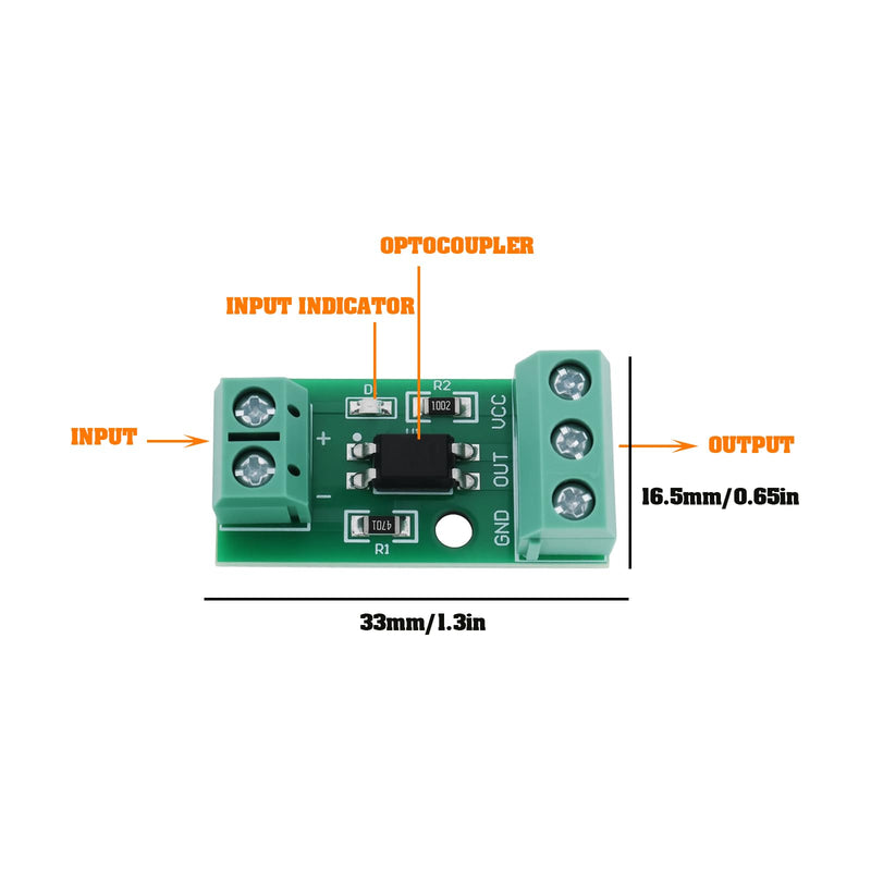 [AUSTRALIA] - The Lord of the Tools 4X 1-Channel PC817 Optocoupler Isolation Module (12V) Suitable for Photoelectric Isolator Signal Ssolation and Anti-Interference 12V 