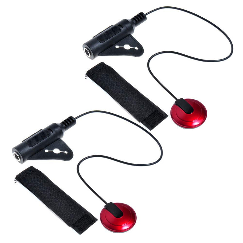 [AUSTRALIA] - 2Pcs Piezo Contact Microphone Pickup for Guitar Violin Banjo Mandolin Ukulele 