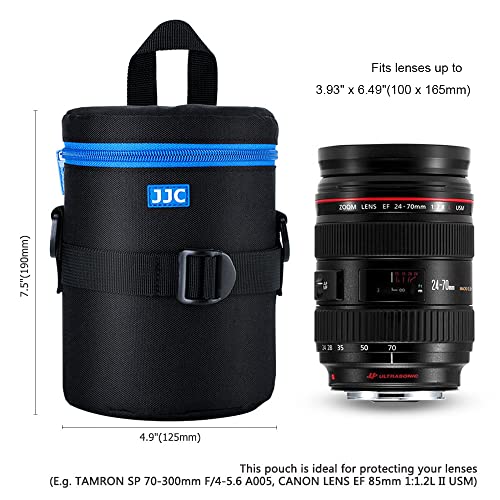 JJC ET-74B Lens Hood & Padded Lens Case Pouch for Canon RF 100-400mm f/5.6-8 is USM, Canon EF 70-300mm f/4-5.6 is II USM Lens