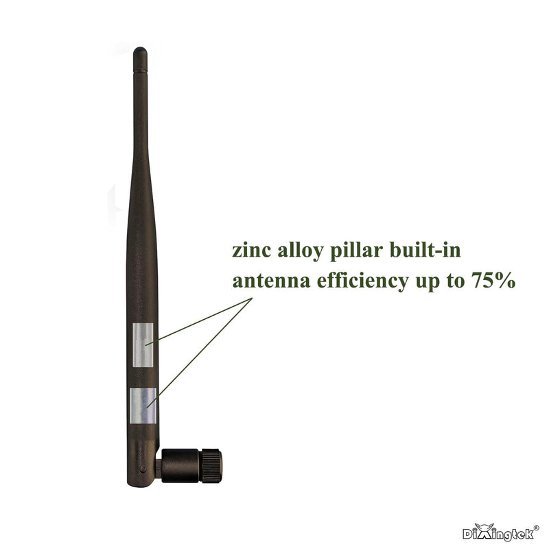 WiFi 6E Tri-Band 2.4GHz 5GHz 6GHz Bluetooth RP SMA Antenna, Compatible with WiFi Router PC Desktop Camera PCI-E Network Card USB Adapter IP Camera Video 2-Pack 19.5cm Peak WiFi Antennas 2-pack 19.5cm RP SMA WiFi Peak Antenna