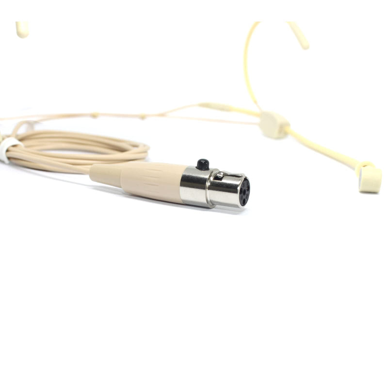[AUSTRALIA] - 6028 Headset Microphone Headworn Condenser Mic for Shure Wireless System Bodypack Transmitter,Beige - Uni-Directional 