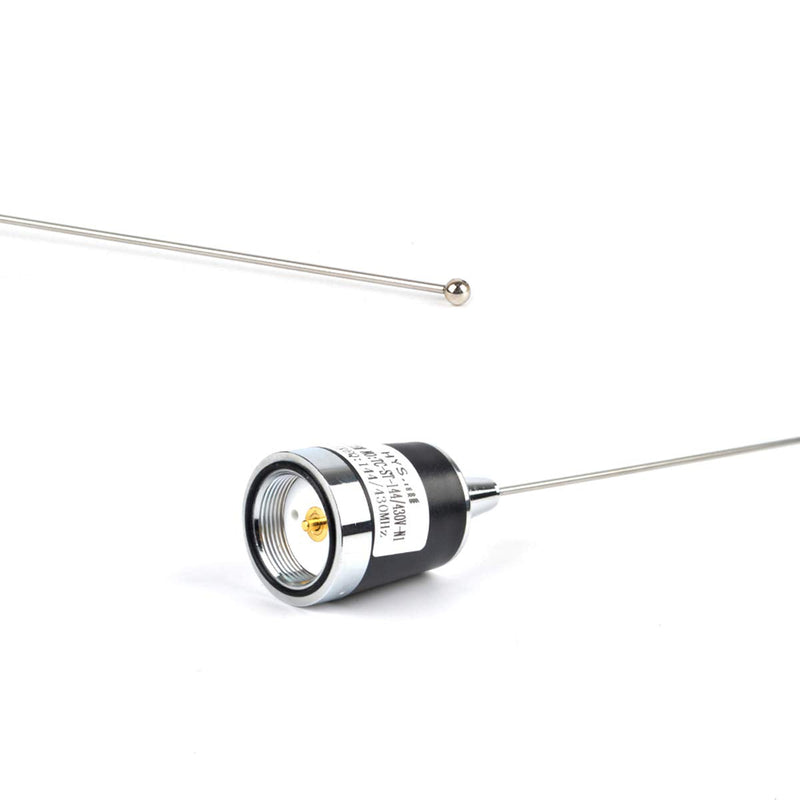 HYS Dual-Band NMO 20 inch Antenna, VHF 144 & UHF 430 MHz Antennas for Motorola Kenwood Icom Vertex Blackbox HYT Hytera V/U Mobile Radios TC-CST-144/430V-N1
