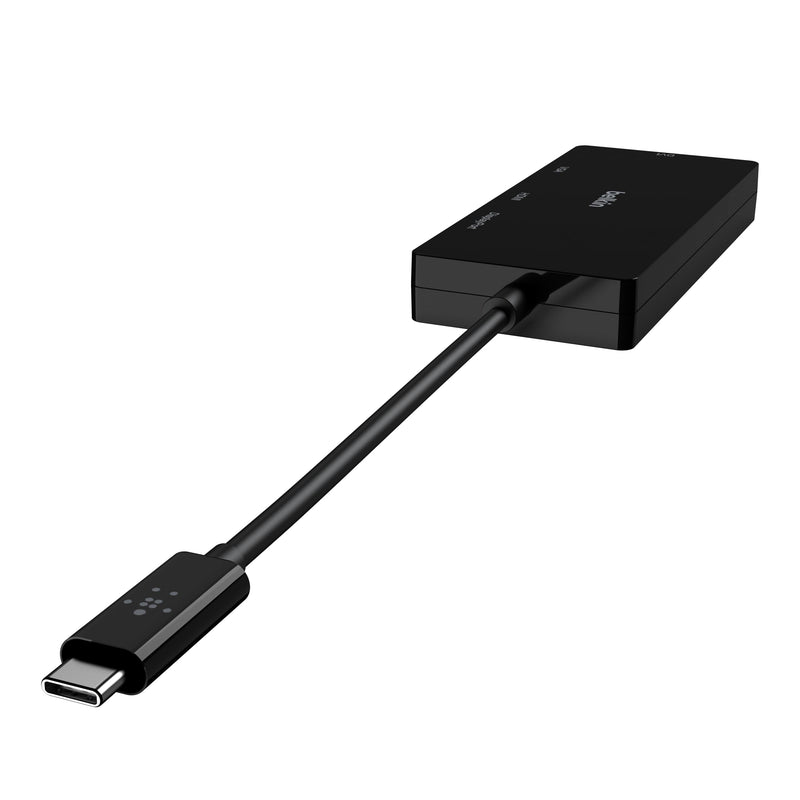 [AUSTRALIA] - Belkin Adpt,Usbc-Hdmi,Vga,Dvi,Dsplypt,Blk USB-C to VGA/DVI/HDMI/DisplayPort 