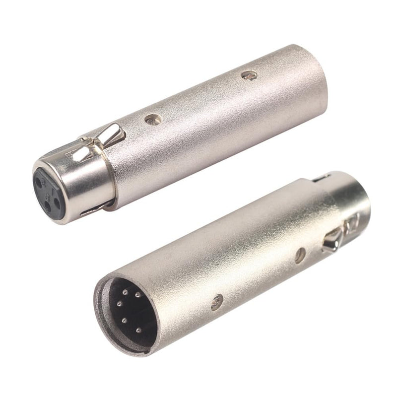 [AUSTRALIA] - XLR Adapter Convert 3 Pin Male DMX into 5 Pin Female DMX for Lighting Interface Controller Compatible with Enttec DMX USB Pro 70304 Lighting Interface,ODE Mk3/Mk2 D-Split 