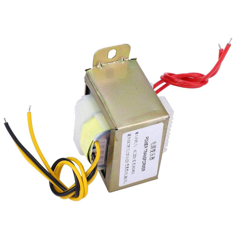 Power Transformer AC 220 V to Dual AC 12 V Step-Down Transformer Module for 2.1 Channel Amplifier Board, 12 V 30 W (AC 220 V to Dual AC 12 V)