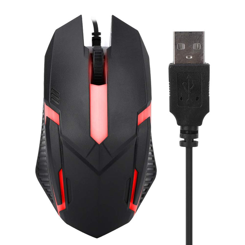 MS11 Wired Mouse 1600DPI Wired Game Mouse Backlight USB Mouse Ergonomic Gaming Notebook Office Gamer Mouse Mice 4 Buttons +1 Wheel for Notebook, PC, Laptop, Computer