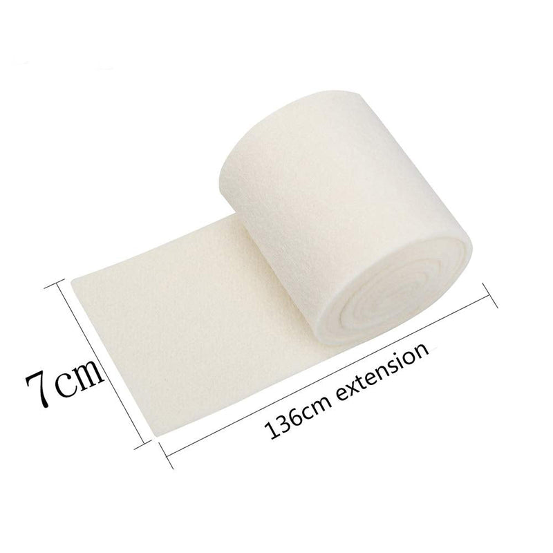 CALIDAKA Piano Muffler Piano Mute Rail Felt Strip Piano Muffler Felt Tapered Durable Soft Non-Fading for to Gradient Process, Thick Bass, High Pitch Thin, Sound Weakening 136x7cm Beige