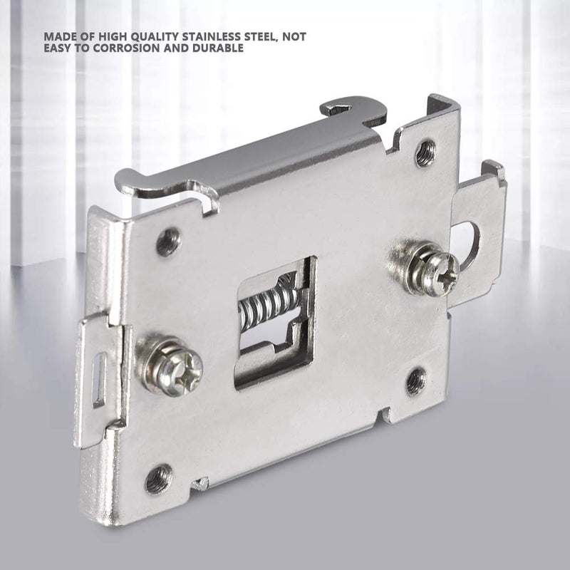 AUNMAS DIN Rail Mounting Clip, Chinese Standard 35mm Din Rail Fixed Din Rail Kit Din Rail Mounting Bracket Solid State Relay Clip Clamp With 2 Mounting Screws