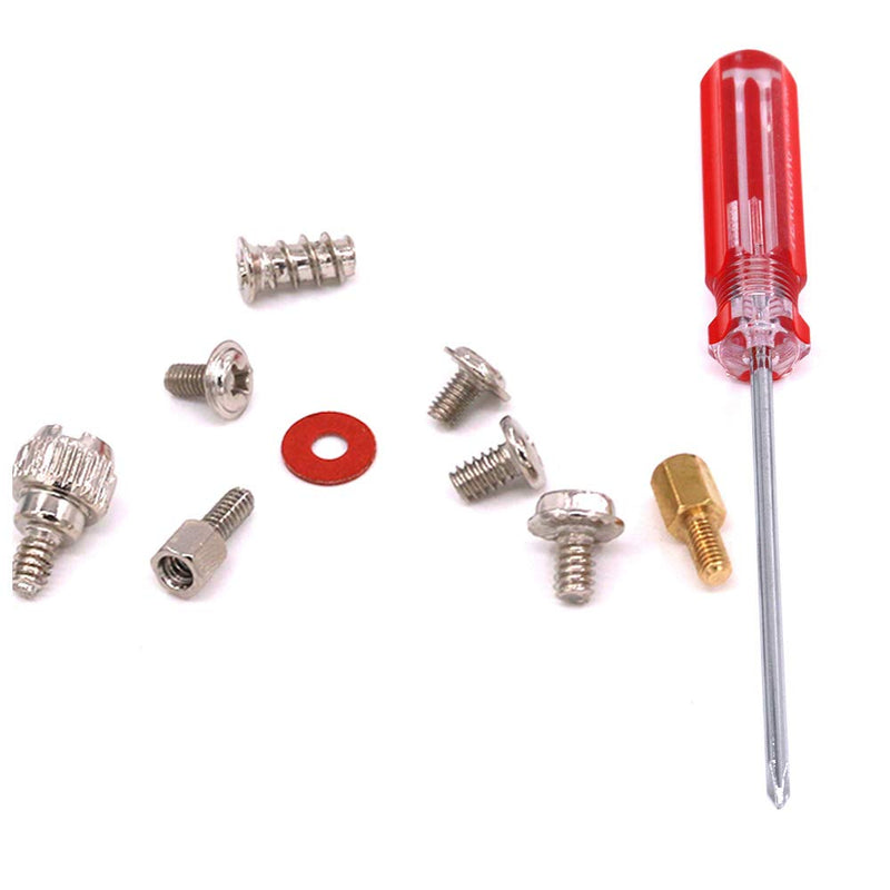 Glarks 660-Pieces Phillips Head Computer PC Spacer Screws Assortment Kit for Hard Drive Computer Case Motherboard Fan Power Graphics (Extra: Phillips Screwdriver)