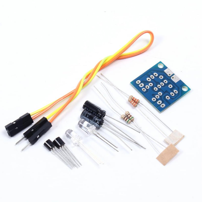 LED Flash Light Kit, DIY Kit DC 3V-14V 5MM LED Simple Flash Light Simple Flash Switch Production Suite