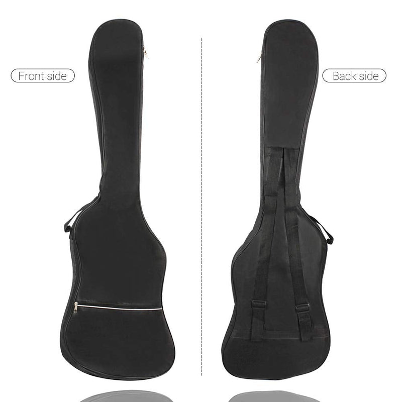 Electric Bass Guitar Bag Backpack 20mm Padded for Electric Bass and Guitar Black,Backpack
