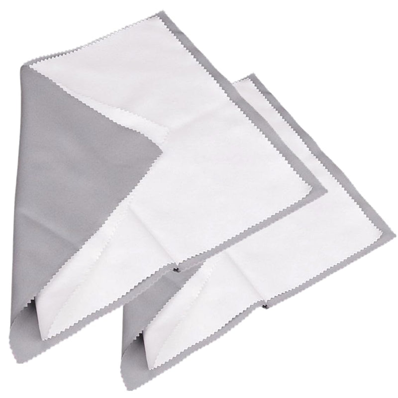 Double Layer Musical Instruments Cleaning Polishing Cloth for Saxophone, Flute, Trumpet, French Horn, Brass Instruments, 2pcs