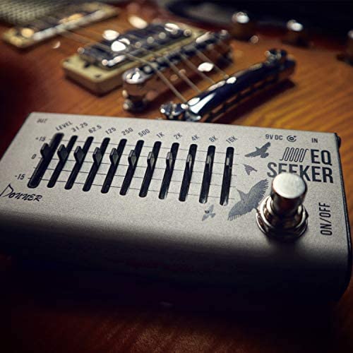 Donner EQ Pedal, 10 Band Equalizer Pedal, EQ Seeker for Guitar and Bass True Bypass