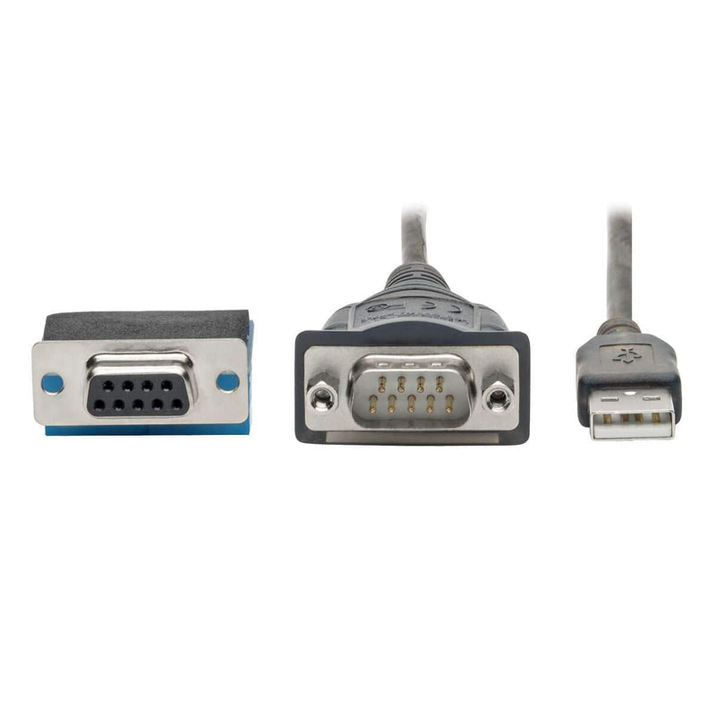 Tripp Lite USB to RS485/RS422 FTDI Serial Adapter Cable, COM Retention, USB-A to DB9 M/M, Compatible with Windows, Mac and Linux, 30 in. (U209-30N-IND)
