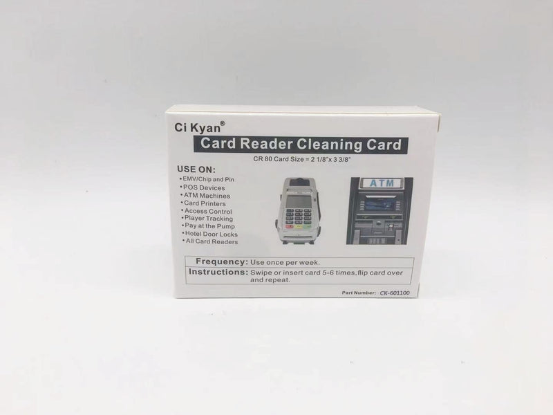 CR80 Cleaning Cards, Dual Side Card Reader Cleaner, POS Swipe Terminal Cleaning Cards CK-CR80 (25pcs) 1 Count (Pack of 25)