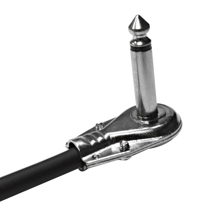 Seismic Audio - SAGPC6-RV - 6 Pack of Pedal Board Pro Effects Cables with Low Profile Right Angle Plugs