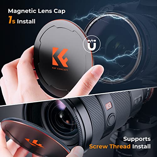 K&F CONCEPT 72mm Magnetic MC UV Lens Protection Filter + Lens Filter Cap