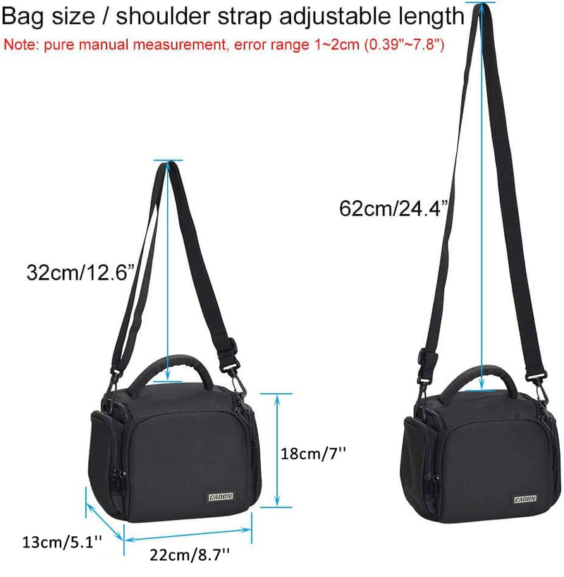 CADeN Camera Backpack, DSLR/SLR Camera Bag, Compatible with Sony Canon Nikon Camera Case