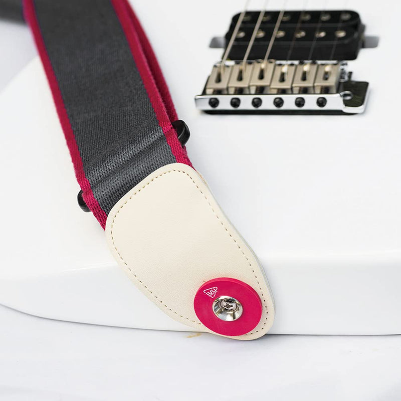 guitar strap locks premium strap blocks-Blue and Red Blue and Red
