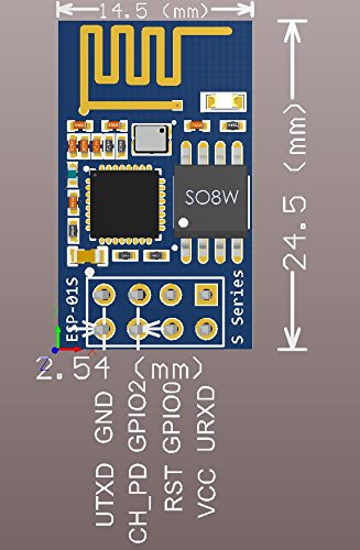 1pc ESP8266 ESP-01S 4MB Serial WiFi Wireless Transceiver Module + 1pc CH340G Programmer USB to ESP-01 Wireless Adapter Module 4.5-5.5V