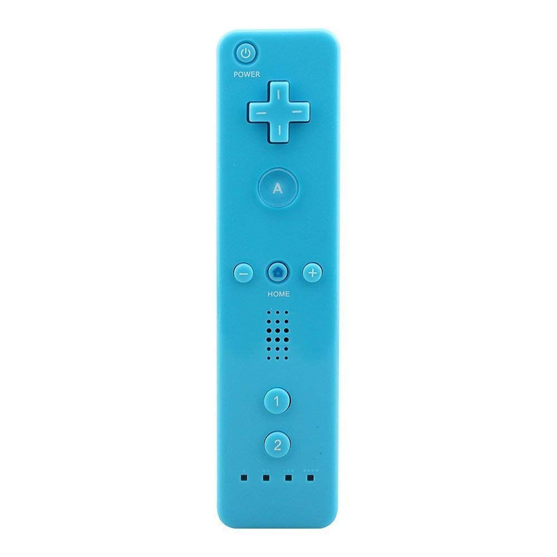 [AUSTRALIA] - Remote Controller for Wii, Wii Remote and Nunchuck Controllers with Silicon Case and Strap for Wii and Wii U (Blue) Blue 