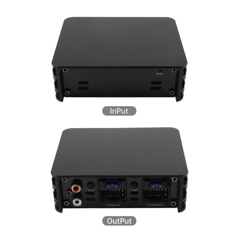 4-Channel Full-Range Amplifier, 4 Channel 80W x 4 Class A/B Audio Modification Power Amplifier Digital Sound Processor for Android Car Player