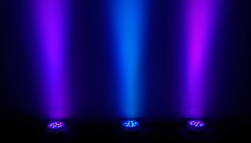 [AUSTRALIA] - Rockville RockPAR50 White Compact 24W LED RGB Par Can DJ/Club/Stage Wash Light, DMX Control, Daisy-Chain Power, Sound-Activated, for Parties, Weddings, and Live Performances 