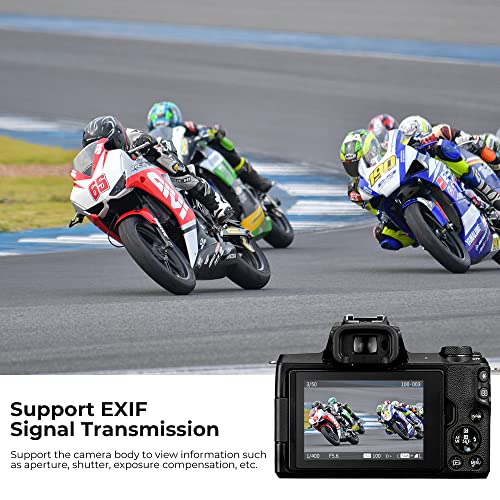 EF/EF-S to EOS M Electronic Lens Adapter, K&F Concept Auto Focus Lens Mount Adapter Ring Compatible for Canon EF EF-S Mount Lens to EOS M Mount Cameras